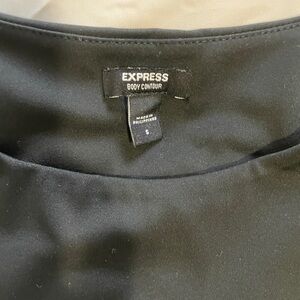 Express Elegant Black Contour Top